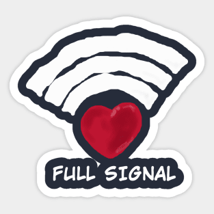 Full Love Signal Sticker